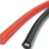 18 AWG Çok Telli Silikon Esnek Kablo - Kırmızı ve siyah kablolar