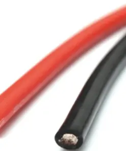 18 AWG Çok Telli Silikon Esnek Kablo - Kırmızı ve siyah kablolar