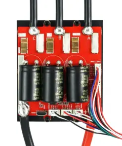 Flipsky VESC 6.9 100A Motor Sürücü - Kırmızı kart ve kablolar
