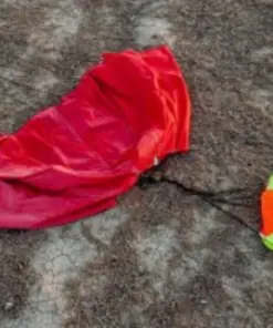 Neon Yeşil Ripstop Nylon Kumaş - Yerdeki paraşüt örnekleri