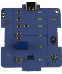 Mucif Müküp Elektronik Eğitim Kartları - Mavi kartın devre yüzü