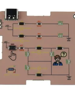 Mucif Müküp Elektronik Eğitim Kartları - Pembe kartın devre yüzü