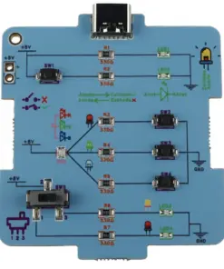 Mucif Müküp Elektronik Eğitim Kartları - Mavi kartın bileşenleri