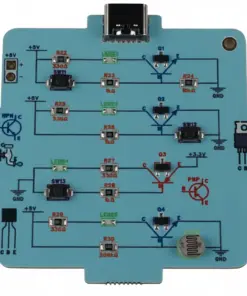 Mucif Müküp Elektronik Eğitim Kartları - Turkuaz kartın devre yüzü